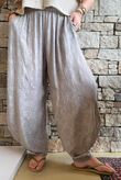 Lalli Damask Classic Tapered Barrel Leg Pant Mocha